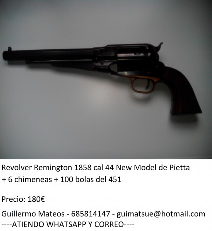    EDIT: TODO VENDIDO   

Buenas compañeros.
Pongo a la venta las siguientes armas por motivos de salud. 00