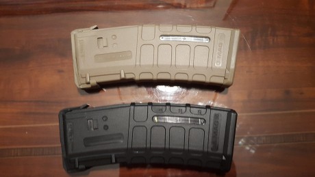 Cargadores Oberlands Arms para estandares NATO, ar15, etc. En negro y desert. 24 Euros unidad. Todos con 01
