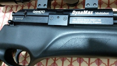 Pongo a la venta con precio rebajado esta carabina pcp Gamo Dynamax del calibre 5,5. La compré en diciembre 01