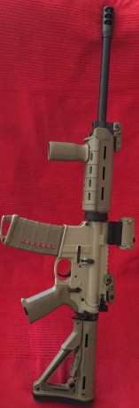 Hola
Vendo AR 15 de la marca Smith and Wesson mp 15
Plataforma AR y preción Match.

El rifle semiautomático 01