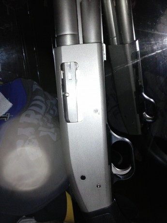Cambio mossberg 500 mariner, sin uso, calibre 12/76 magnum, cañon 47cm, por carabina tactica 22lr, mp15, 00