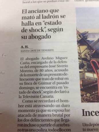 Otro caso de autodefensa armada , en tenerife un hombre se defiende de dos "presuntos "jaja 60