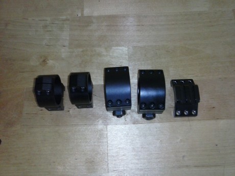 Tengo dos pares de anillas que no uso:

Unas Warne Maxima fijas para tubo de 30mm, altura médium (.375 01