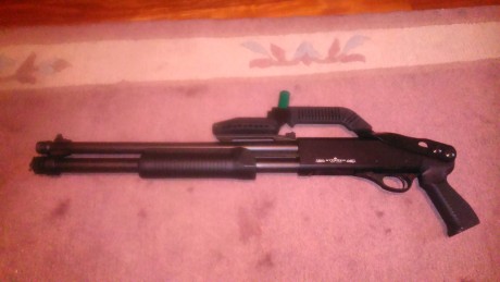 Vendo Stinger Tactical.

12/70. Magnum.

Cañón 47 cm.

Culata retractil, correa.

Año 2010. Apenas uso, 00