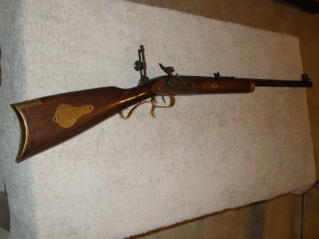 Buenas, pongo a la venta este fusil de avancarga de la casa ardesa, modelo Hawken Woodsman en calibre 02