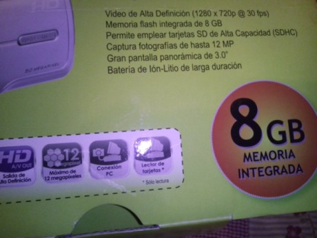 Hola, vendo video-camara en perfecto estado. No ha sido usada.
Tiene 8 Gb disco duro y ranura para tarjeta 02