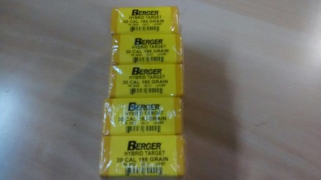 Hola , tengo para vender 900 puntas berger hybrit target de 185 gr. para el calibre 30 ,  ref, 30424
El 11
