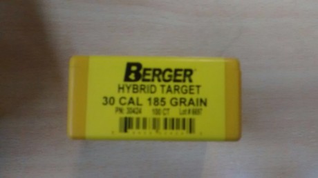 Hola , tengo para vender 900 puntas berger hybrit target de 185 gr. para el calibre 30 ,  ref, 30424
El 10
