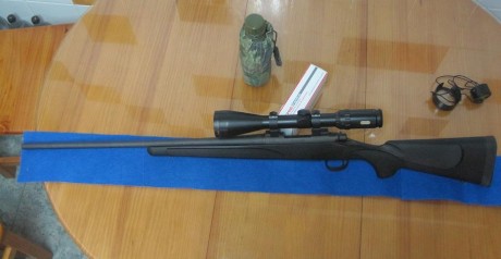 Me canse de rifle y de pasar frío esperando;  me quedo solo con mis pistolas.
El arma esta impecable, 01