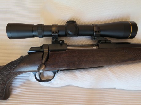 Buenos días compañeros
Vendo mi Browning Eurobolt 30-06, con monturas Apel 30mm, y visor Leupold European 21