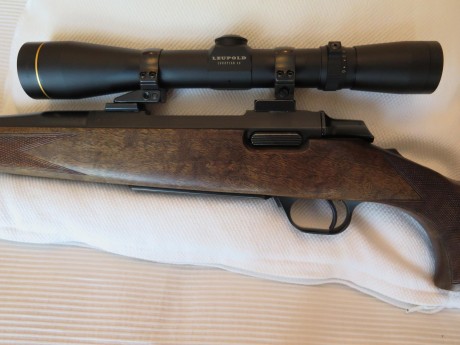 Buenos días compañeros
Vendo mi Browning Eurobolt 30-06, con monturas Apel 30mm, y visor Leupold European 40