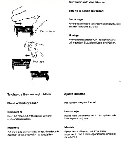 Como canbiar Chapillas del alza A Walther GSP EXPERT.
Muchas Gracias.

Saludos. 10