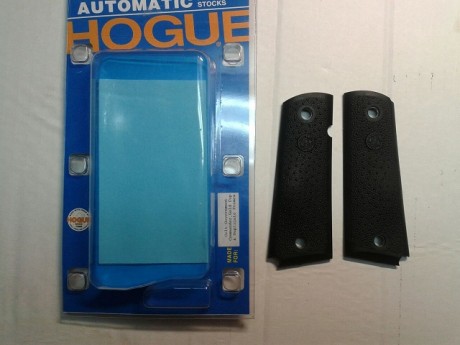 Buenas compañeros, vendo tres pares de juegos de cachas de goma Hogue, para pistolas modelo 1911 monohilera, 02