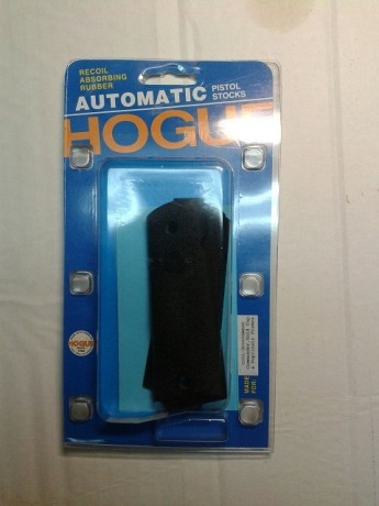 Buenas compañeros, vendo tres pares de juegos de cachas de goma Hogue, para pistolas modelo 1911 monohilera, 00