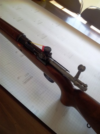 Hola.
Vendo mi Mauser sueco modelo M63 calibre 6,5x55.
Versión del ejercito sueco para competición.
Equipado 10