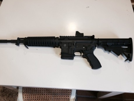 Se vende AR15 Schmeisser 222 DE 14,5" y UPPER de 6.8 como se ve en las fotos.
No se acepta cambio.
Precio; 00