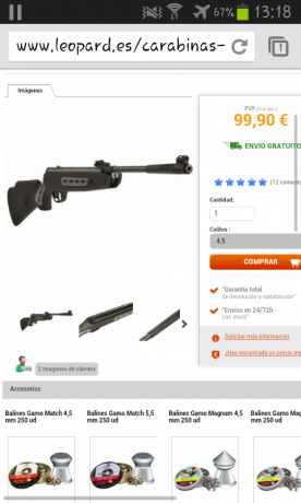 Hola me gustaría saber cual  es vuestra opinión de esta carbína y del precio 00