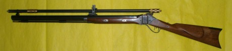 Vendo Sharps 45/70 J.P. Gemmer fabricado por Pedersoli con visor Malcolm Leatherwood con dos monturas 01