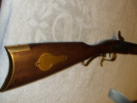 Hola, vendo rifle calibre .45 percusión ardesa Hawken Woodsman comprado nuevo en Agosto de 2014. Tiene 00