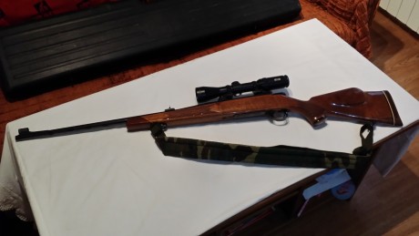 se vende rifle de cerrojo marca weatehrby modelo vanguard   deluxe calibre 300 win-mag con monturas originales 01