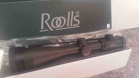 Vendo mira 2,5x10x50 nueva, no se ha montado en ningún arma reticula iluminada rojo y verde y rued de 02