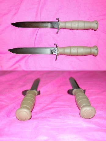 Hola, buenas. He comprado un nuevo cuchillo Glock y veo que los marcajes con el logo de la marca son distintos 91