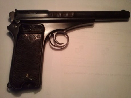 Vendo mi Pistola Campo-Giro de 9mm Largo esta guiada en F y como se puede ver en las fotos esta perfecta 101