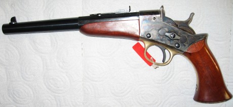 VENDO PISTOLA MONOTIRO TIPO ROLLING BLOCK UBERTI CALIBRE .357 MAGNUM
NUEVO A ESTRENAR
PRECIO DE VENTA 01
