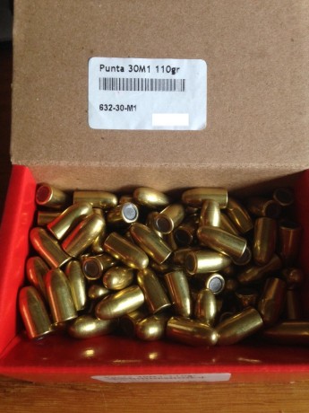 Cambio 200 puntas .30 de 110 grs, por otras del .30 de mayor numero de grains (por supuesto seran menos 00