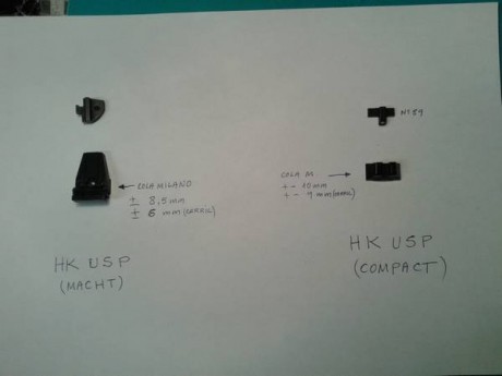 SE VENDEN:
* Alza y punto para H&K USP "Match". Nueva:   25 € (+4 € envío).
* Alza y punto 00
