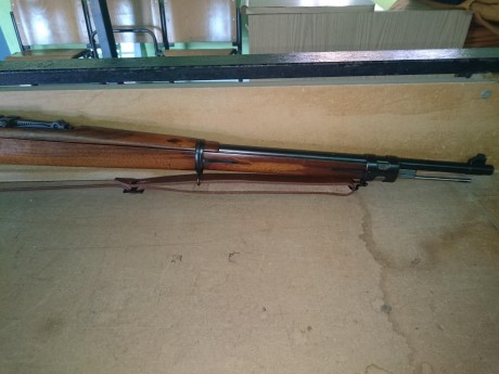 Un primo vende este fusil, Mauser, modelo 1908, calibre 7X57, fábrica de Oberndorf, fabricado para el 01