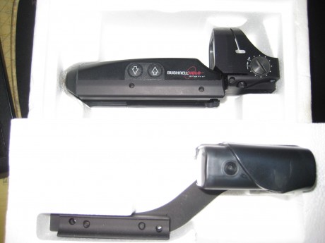 Vendo visor holográfico Bushnell Holo Sight y duplicador Bushnell específico, ideal para escopeta o rifle 01