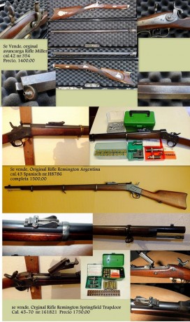 Buenas a todos.

Tengo un amigo Holandés que vende las siguientes armas de Avancarga, además de Horno 01