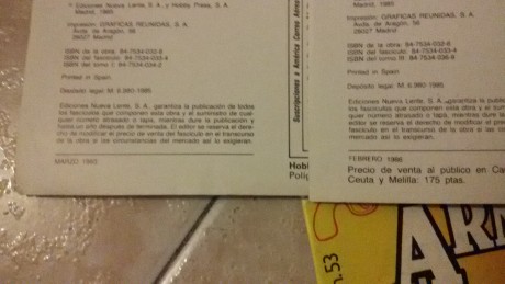 Buenas tardes compañeros,
Pongo en venta una colección de revistas editadas entre marzo de 1985 y febrero 01