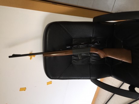 Se vende carabina anschutz calibre 22 en perfecto estado y funcionamiento, cañón roscado y visor tasco. 00