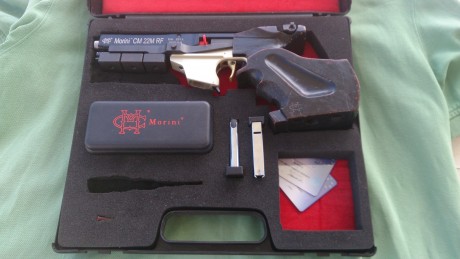 Vendo Morini, calibre 22 modelo rapid fire, para modalidad estándar o tiro rápido, por abandonar el tiro. 02