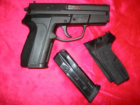 Vendo Pistola Sig Sauer modelo Sig-Pro SPC-2009 del 9mm P guiada en F.
Está nueva, estrenada con unos 01