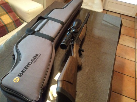 Vendo monotiro Bergara y visor Meopta Meostar con retícula iluminada 3-12 x 56. El rifle viene con rosca 00