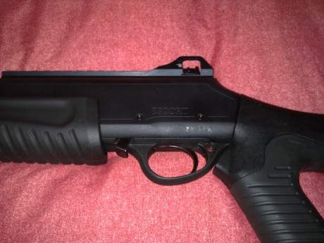   Hola Chic@s!

Vendo mi Hatsan MP táctica de corredera, calibre 12/76 (12 Magnum - capacidad 7+1) con 20