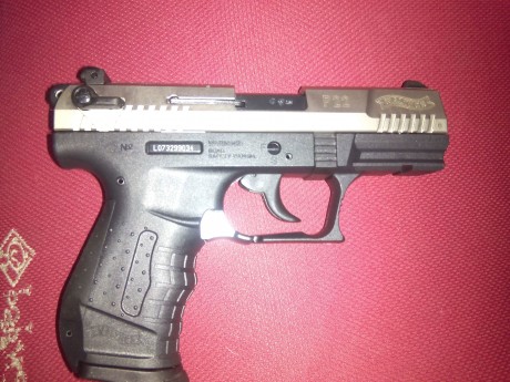 PUES ESO PONGO,  a la venta una walther mod. P22, cal. 9mmPA, sin disparar jamas , la tenia en mi coleccion 41