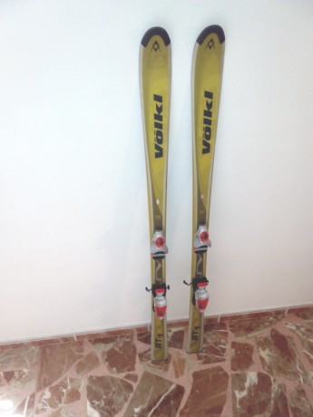 cambio estos esquis marca volkl modelo rt1 de 160 cm, con fijaciones axiun, por carabina de aire comprimido, 02