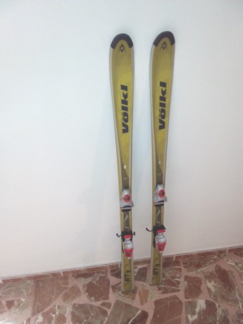 cambio estos esquis marca volkl modelo rt1 de 160 cm, con fijaciones axiun, por carabina de aire comprimido, 00