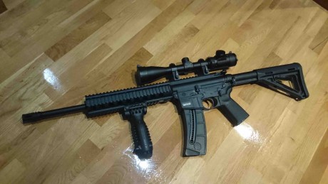 Hola a todos,

Pongo a la venta esta carabina S&W MP15-22 del 22LR con el pack Magpul MOE en color 11