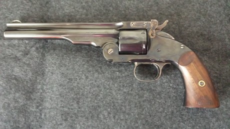 pues lo dicho.
 20150521_200627.jpg 
Vendo REVOLVER SCHOFIELD 7 - 1/2 pulgadas del 45LC.
Yo lo compre 02