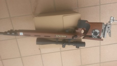 Hola, vendo carabina Anchugt 1913 con o sin visor Sutter 8-32-50 
Es muy precisa y se puede usar para 01
