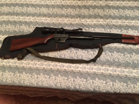 Vendo carabina francesa marca unique del cal. 22 lr con mira telescópica y funda, esta en perfectas condiciones 00