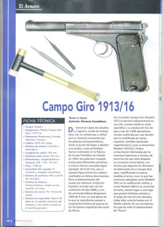 De nuevo pongo a la venta mi Pistola Cmpo-Giro de 9mm Largo con una Funda de Epoca de regalo, como se 20