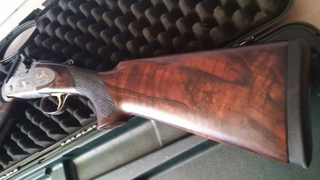 Escopeta superpuesta bettinsoli tarcisio de luxe sporting cal. 12. 5 polichokes, Maderas muy bonitas veteadas, 00