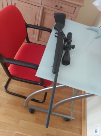 Por capricho de tener un rifle en ese calibre, ofrezco mi ligerísimo Ruger de cerrojo en 308, culata sintética, 12