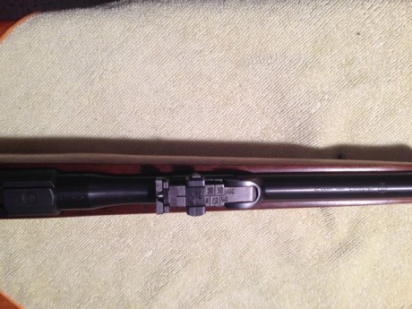 Se vende carabina BRNO 2-E de cerrojo, calibre 22 LR, con cargador de 5 tiros, miras abiertas, alza regulable, 02